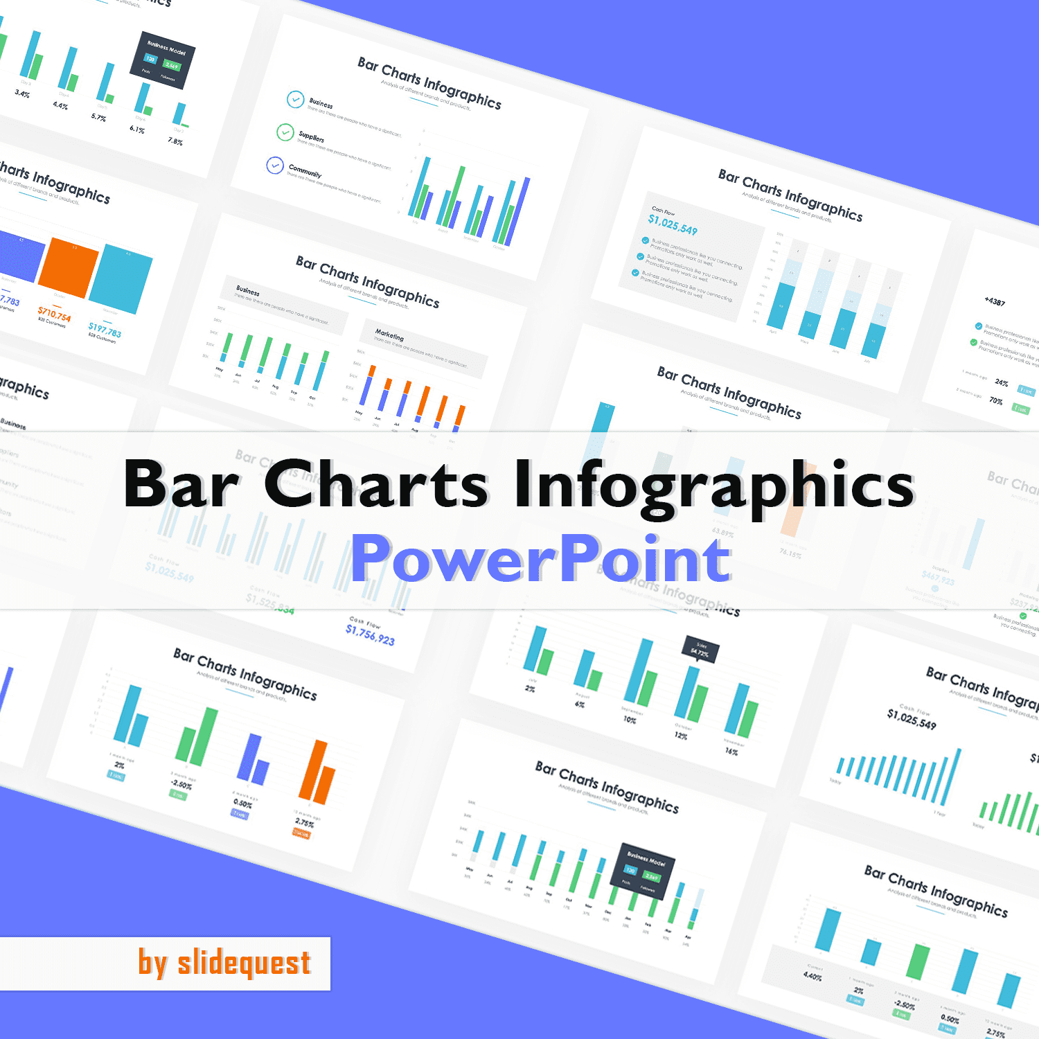 bar charts infographics powerpoint.
