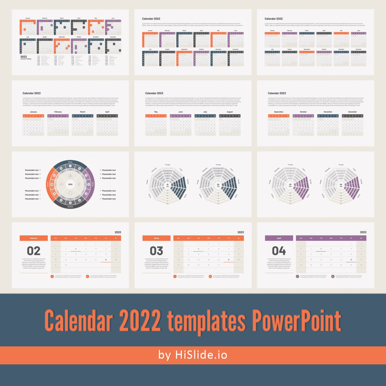 Calendar Templates PowerPoint – MasterBundles