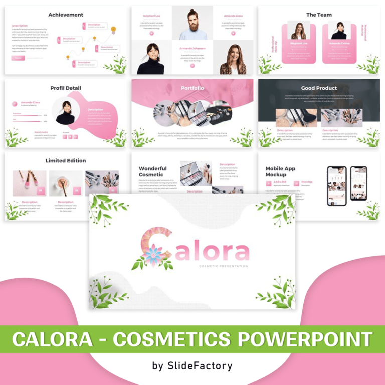 Calora - Cosmetics PowerPoint Templates – MasterBundles