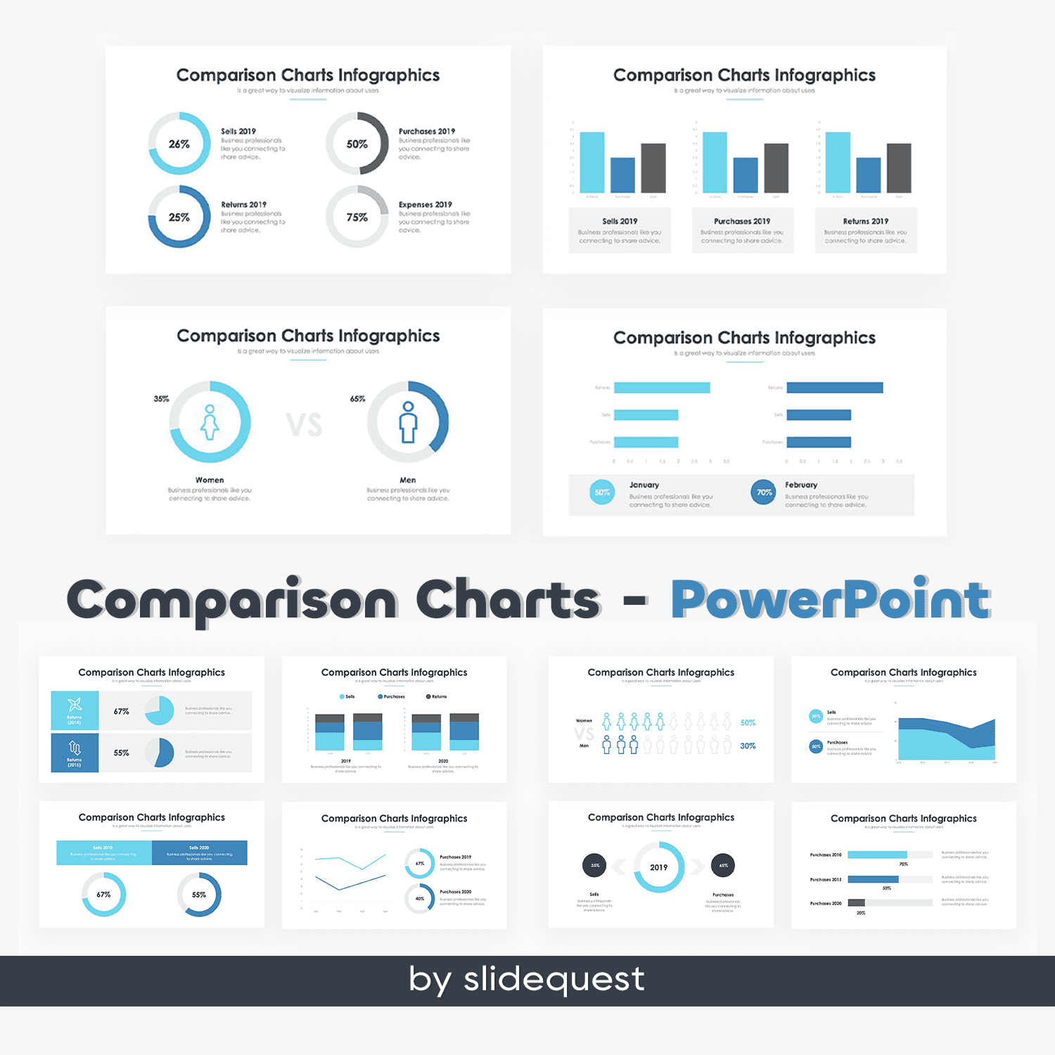comparison charts powerpoint 3.