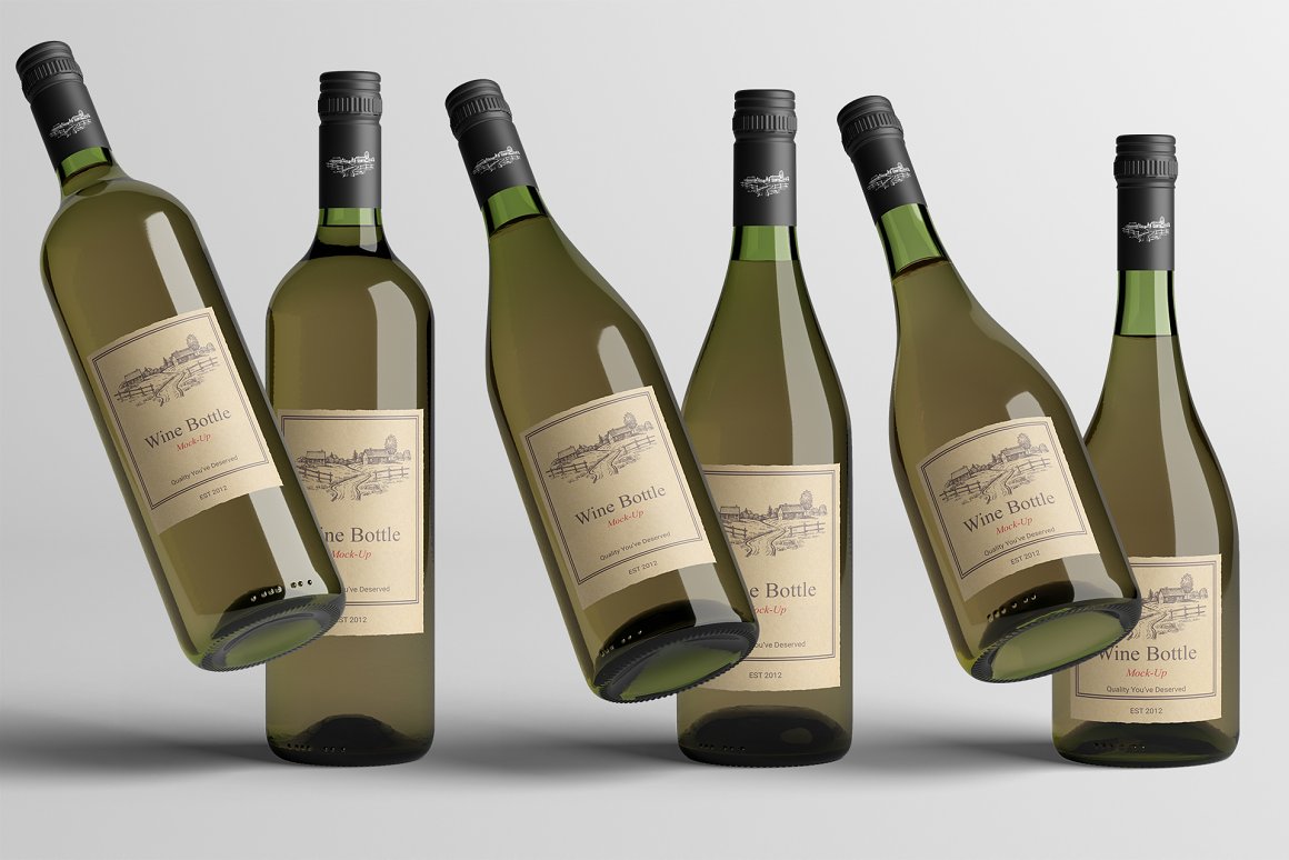 Image of different bottles of white wine.