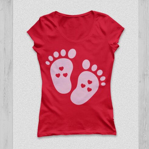 Baby Footprint SVG File, Baby Feet SVG, Baby Feet Monogram | Master Bundles