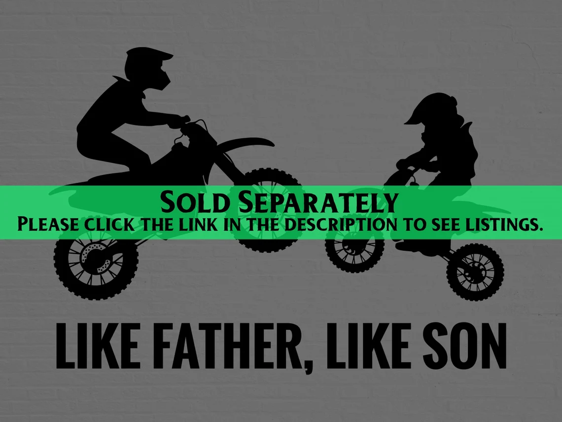 Preview of father and son relationship on motorcycles.