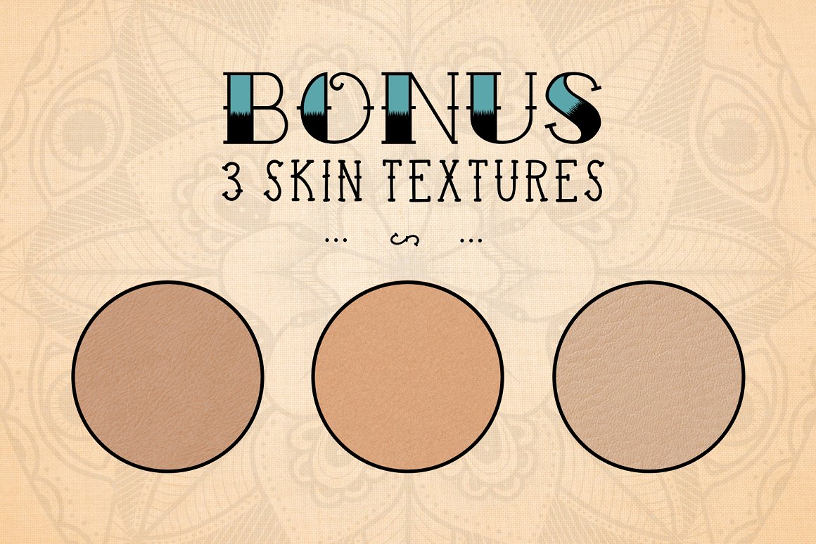 Bonus 3 skin textures.