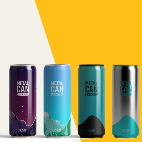 Sleek can mockup preview.