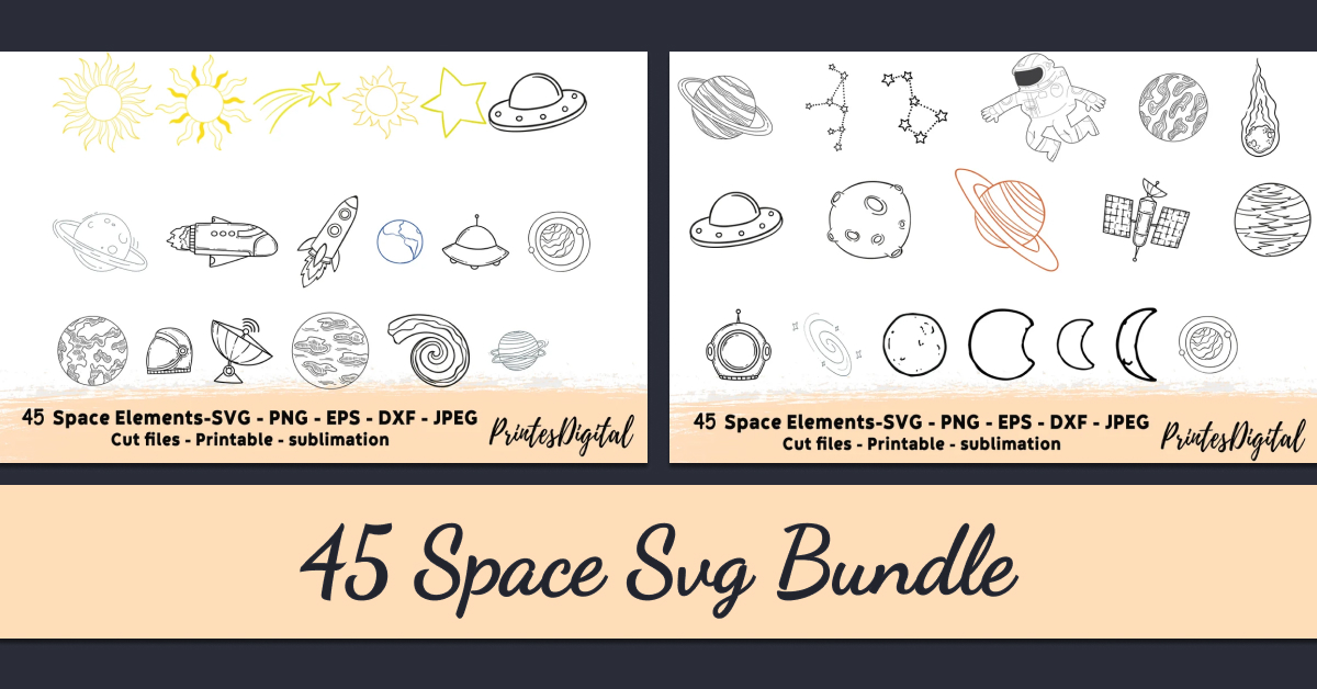 45 Bundle Pattern Svg, Vector Cricut Graphic by Design SVG