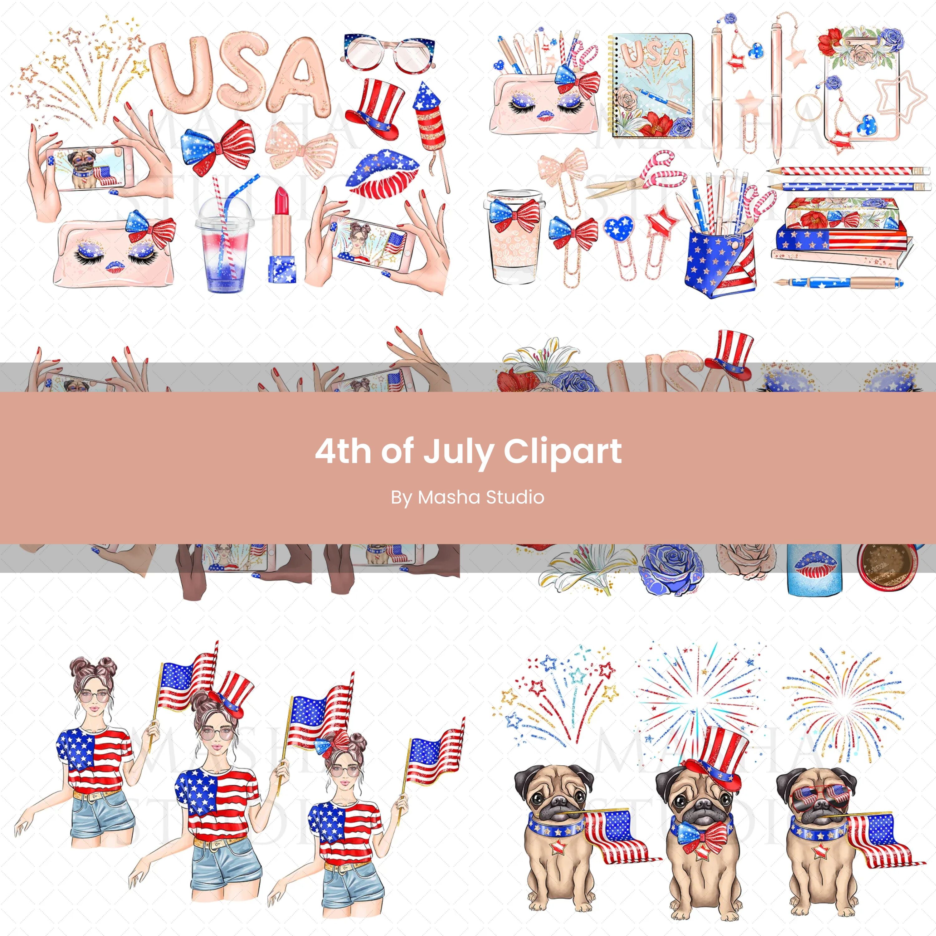 4th of july clipart.