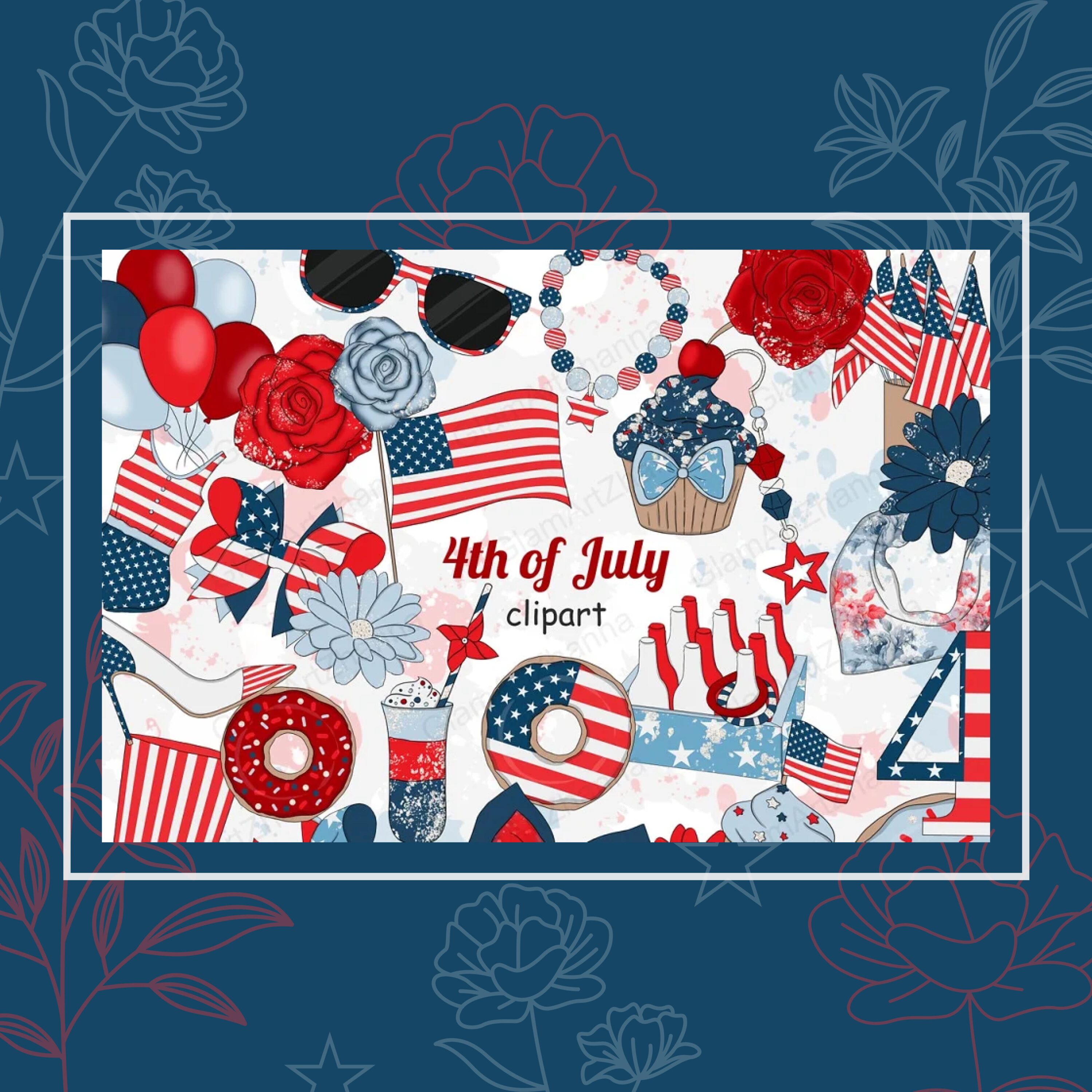 4th of july clipart.