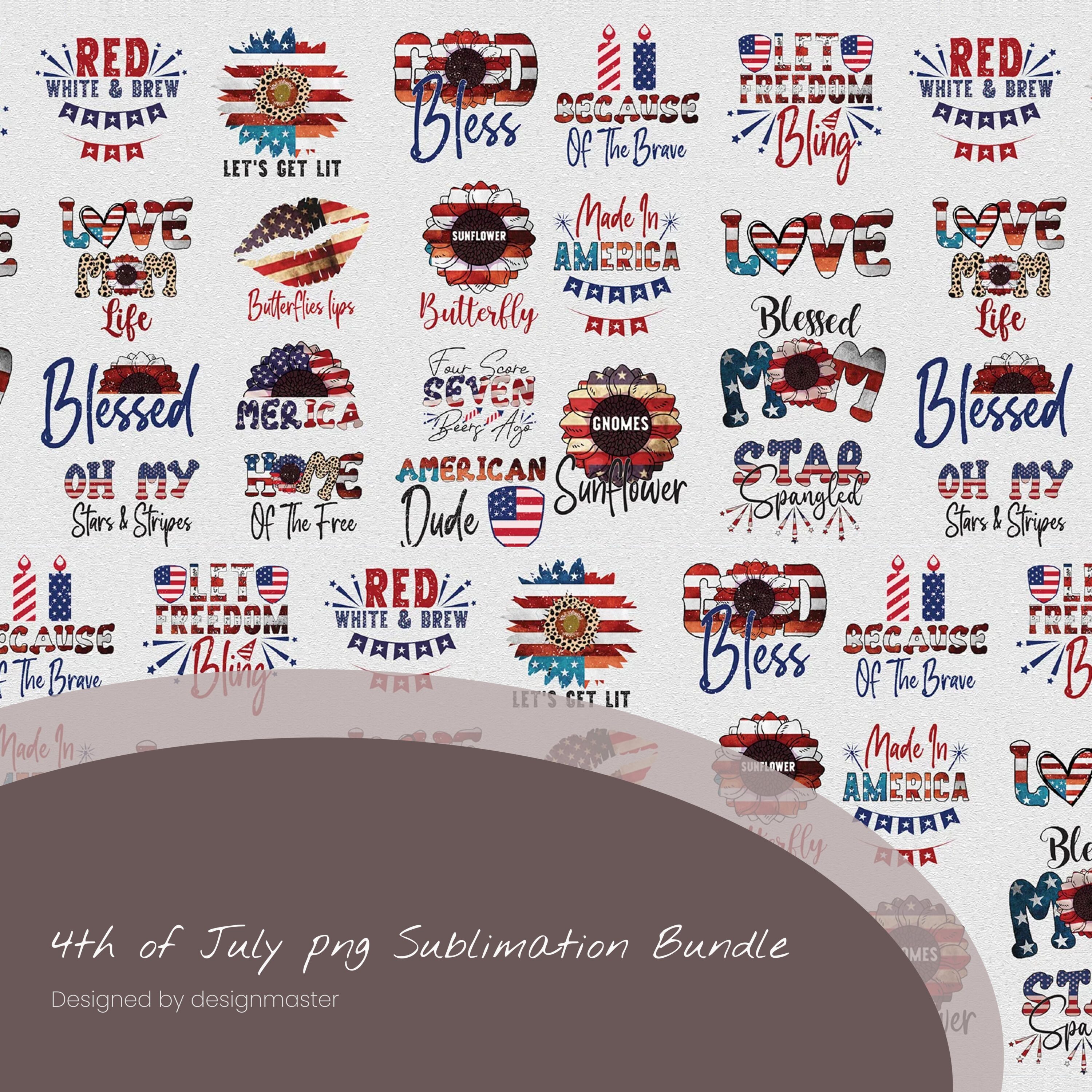 Stars and Stripes T-shirt Sublimation PNG Image Digital 