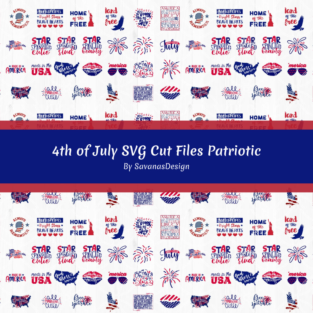 4th of July SVG Cut Files Patriotic – MasterBundles