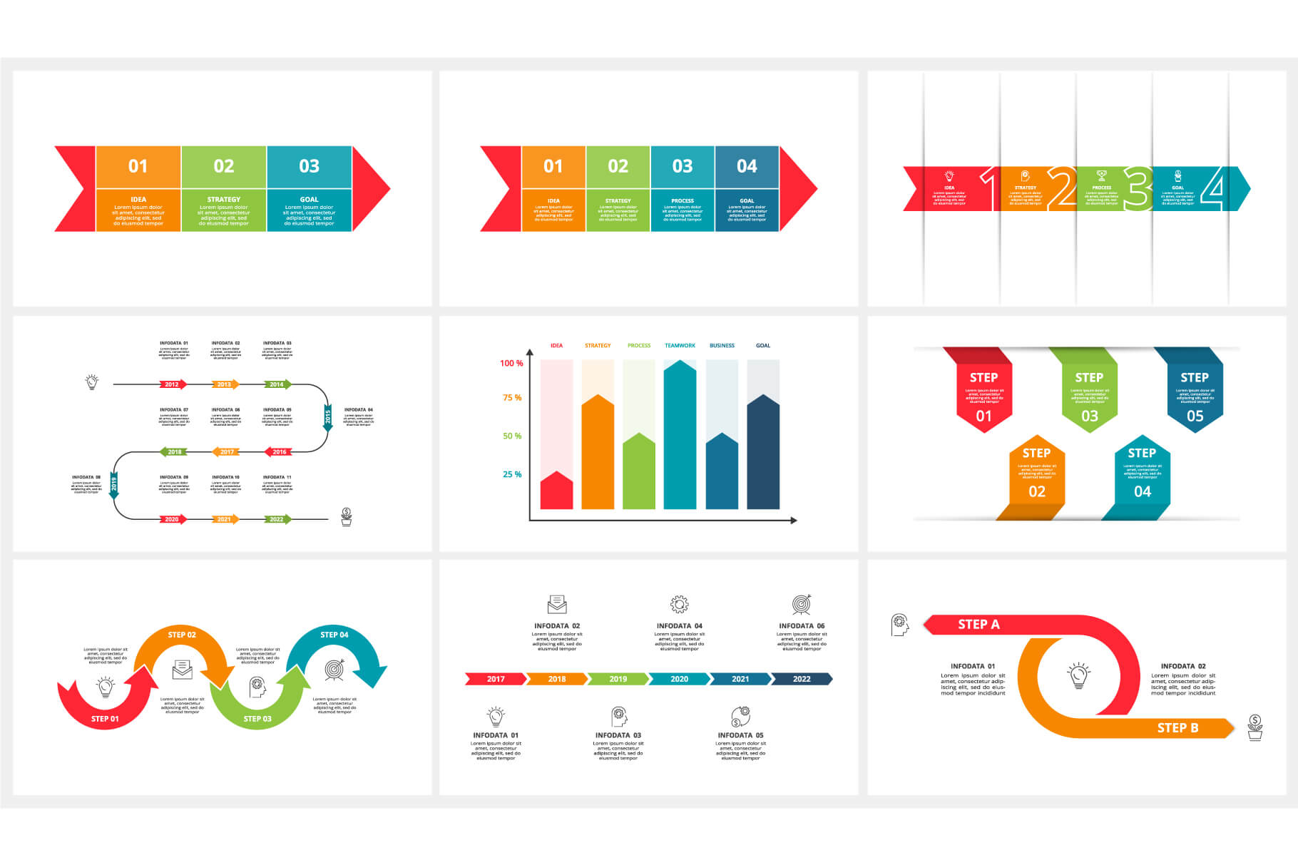 Arrows Animated Infographics.