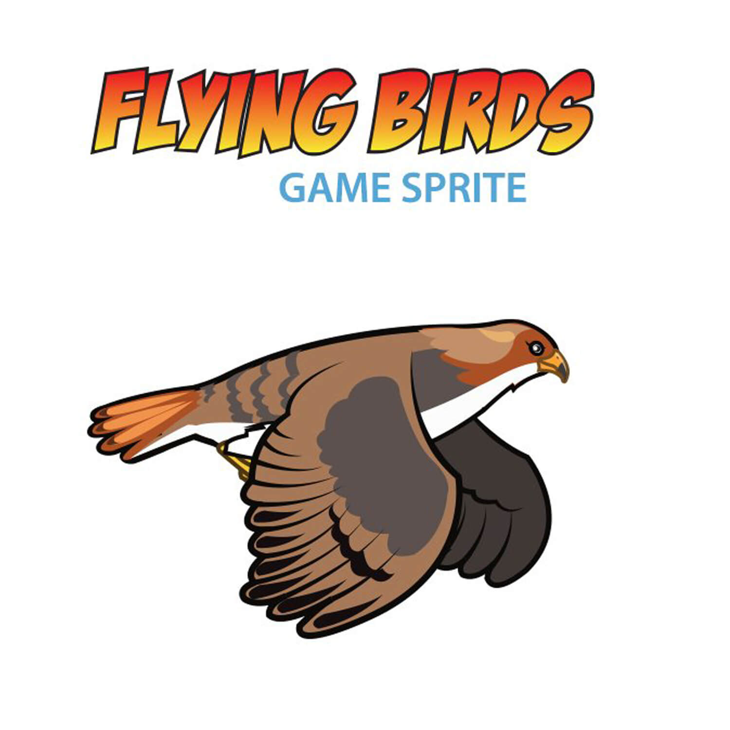 Flying birds game sprite.
