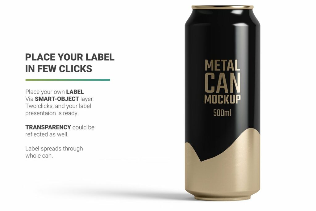 Classic Can Mockup – MasterBundles