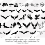 54 Eagle Vector Images - SVG Bundle Preview.
