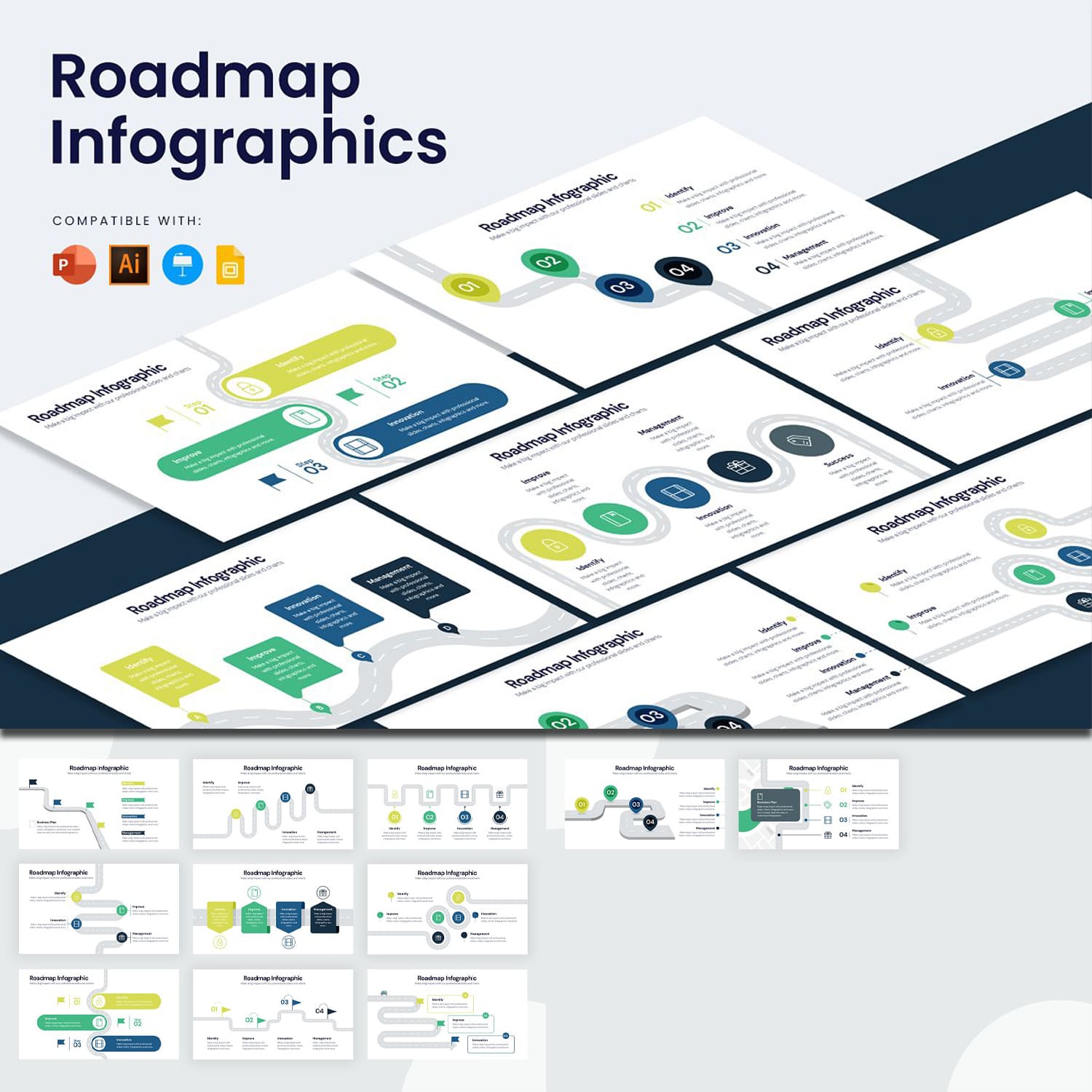 Roadmap Infographics cover image.