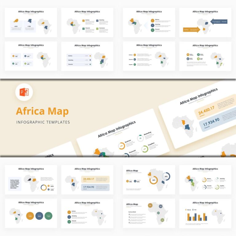 Africa Map Infographics PowerPoint MasterBundles   5456801 Africa Map Infographics Powerpoint 1500 1500 2 768x768 