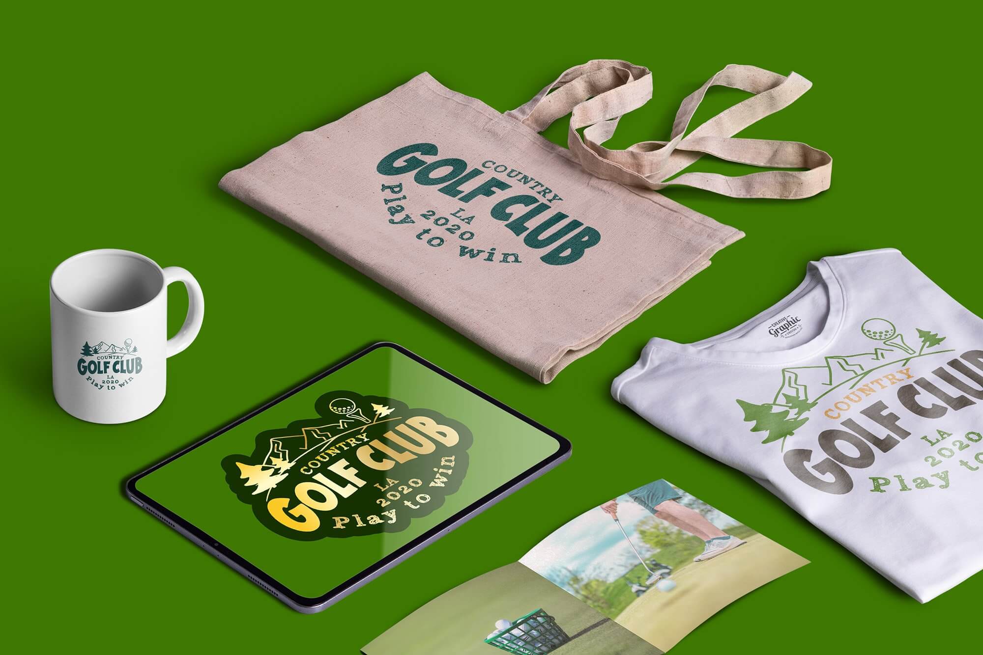 Preview golf bundle on the table and casual things.