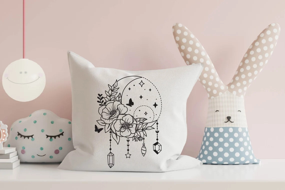 Print on pillow and soft toys.