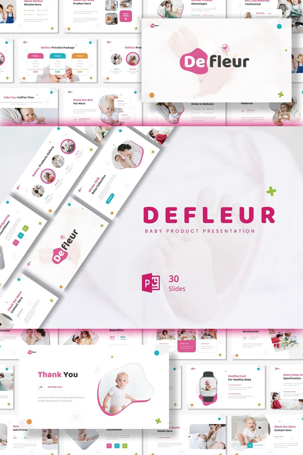 Defleur - Baby Product PowerPoint pinterest image.