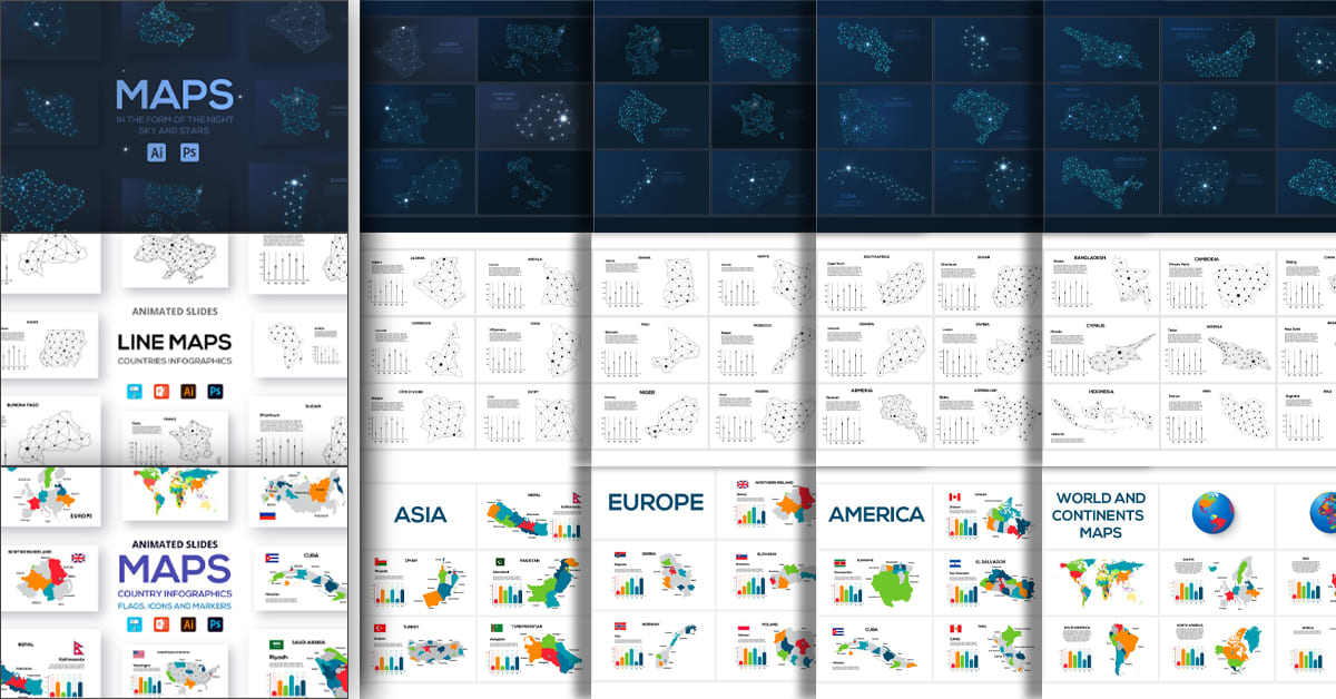 Maps Animated Presentations facebook image.