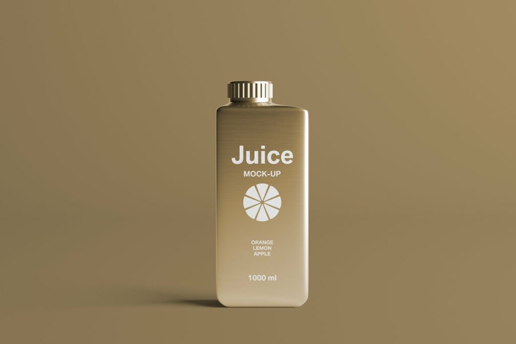 Plastic Juice Bottle Mockup Templates MasterBundles