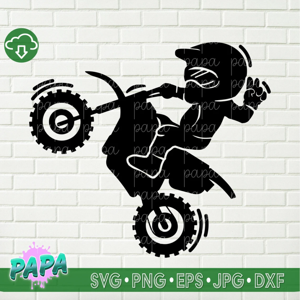 Biker Kids Motorcycle SVG MasterBundles