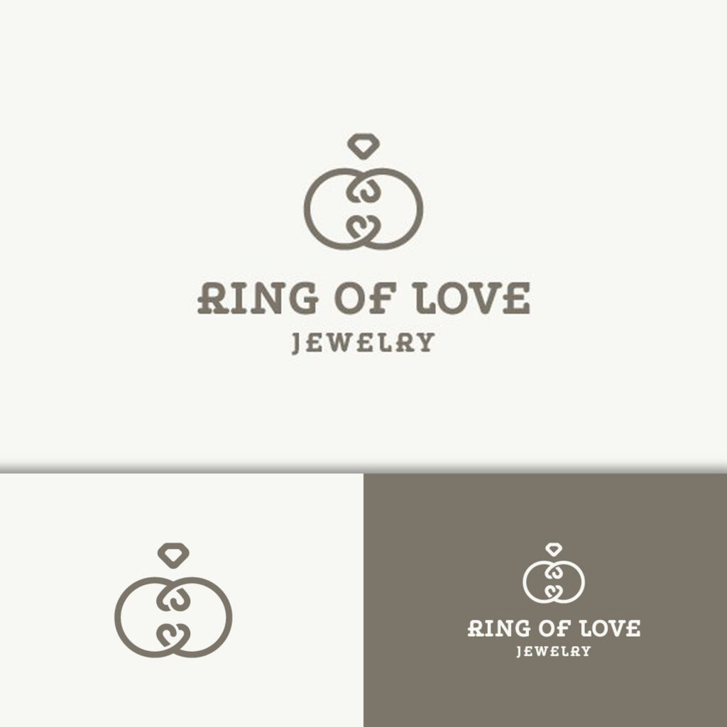 Ring Of Love Jewelry Logo MasterBundles