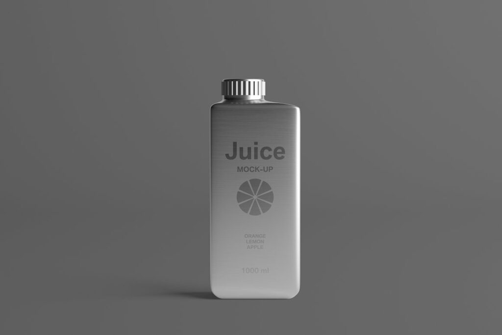 Plastic Juice Bottle Mockup Templates MasterBundles