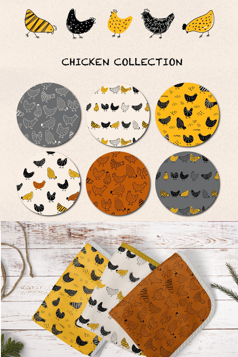 Chicken collection and options for using this collection.