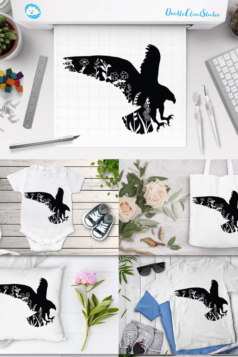 5 ways to use a floral eagle.