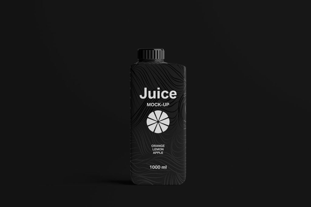 Plastic Juice Bottle Mockup Templates MasterBundles