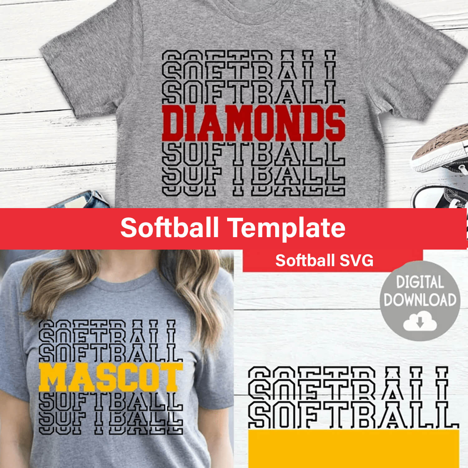 Examples of using Softball SVG.