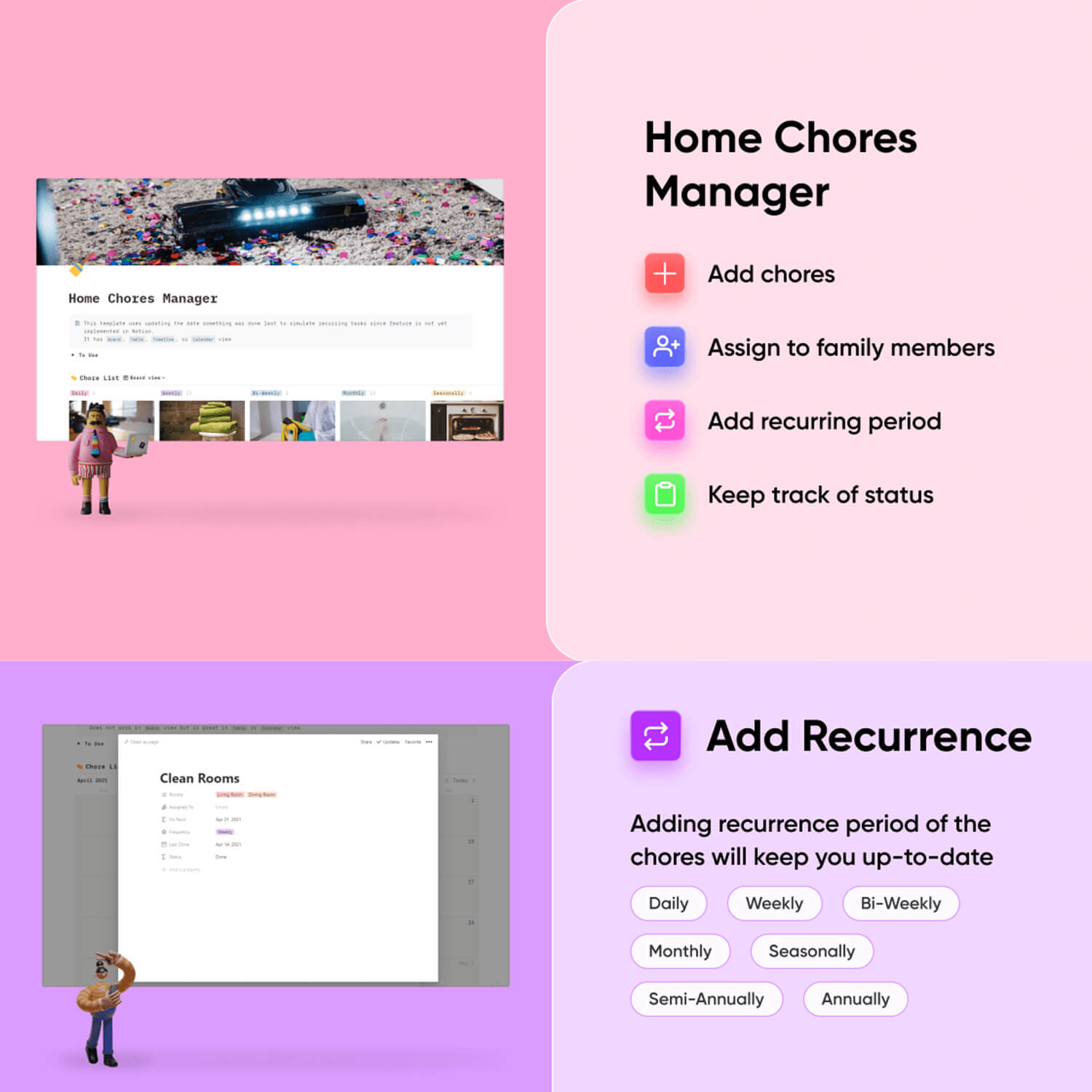 Preview Home chores manager on the presentation.