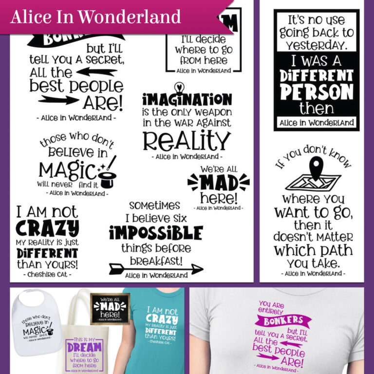 Alice In Wonderland SVG Bundle | Master Bundles