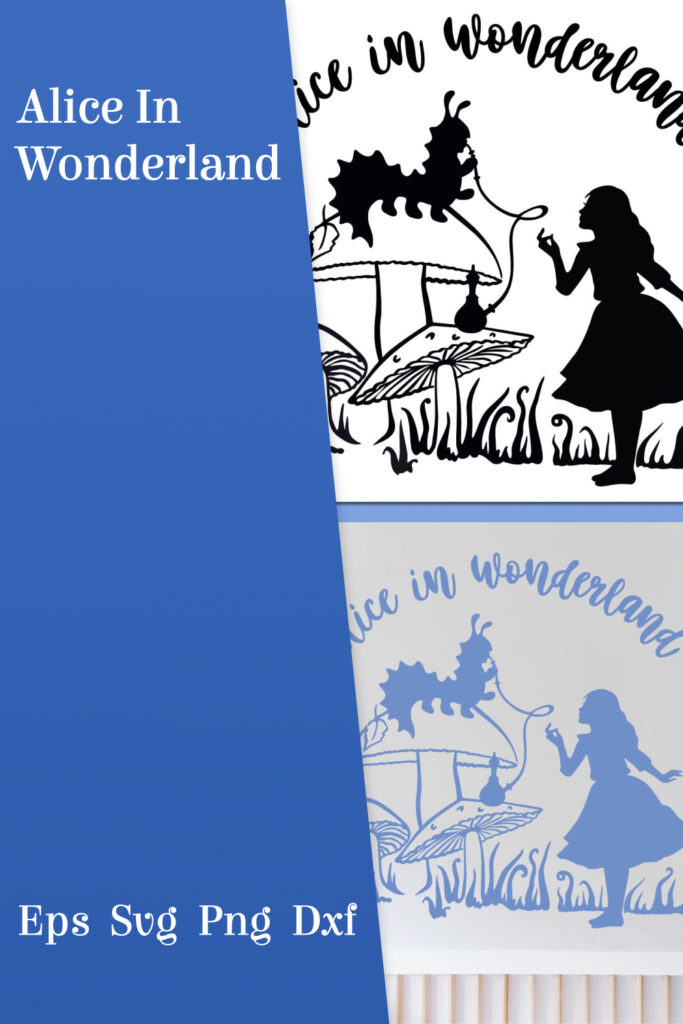 Alice in Wonderland SVG file. Alice Silhouette. – MasterBundles