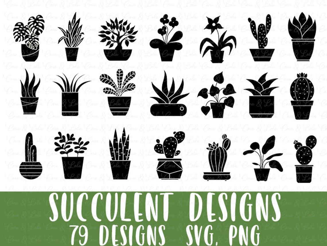 Black and white plants for your prints.