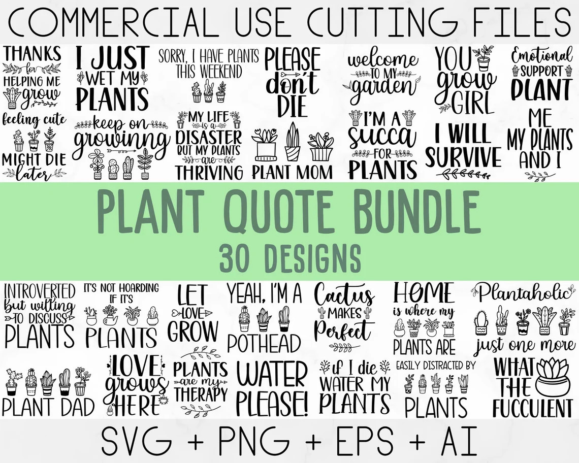 Print with names and inscriptions on the theme of plants.