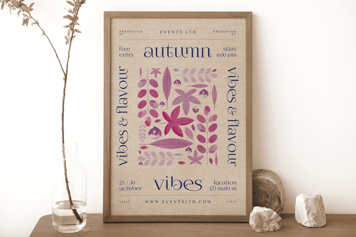 Autumn Illustrated Flyer Template Preview 2.