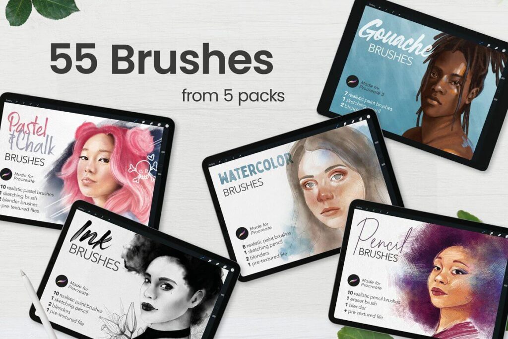 Procreate Big Brush Bundle MasterBundles