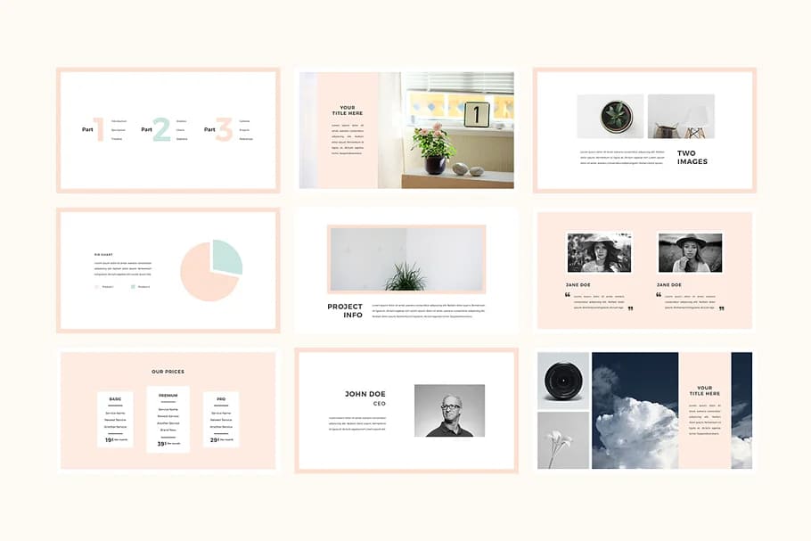 blossom presentation template for your business.
