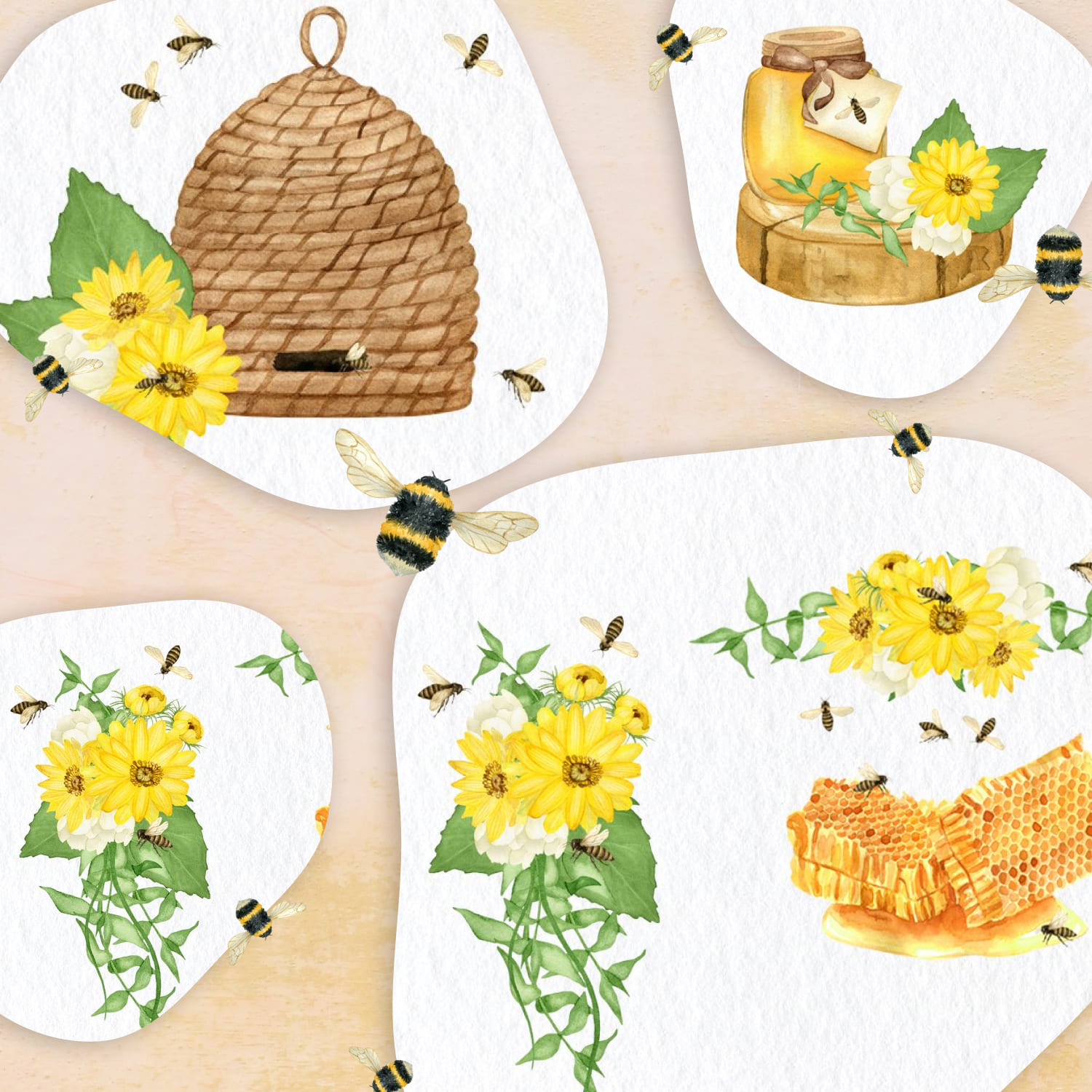 Bumble Bee Clipart Png Insect Honey - Cover Image.