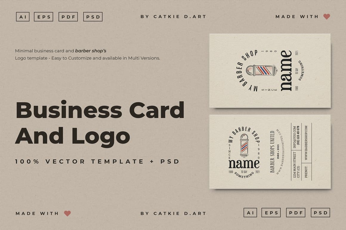 Business Card Logo Template Preview 1.