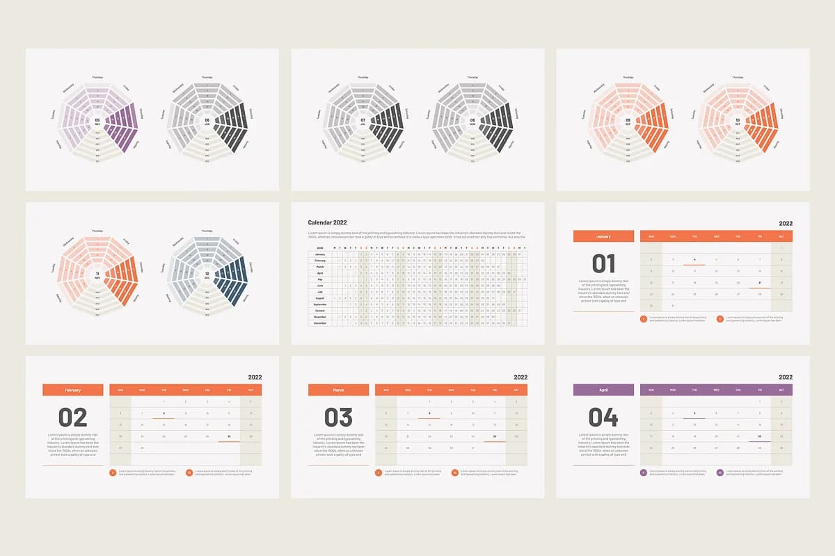 calendar 2022 templates powerpoint pages.