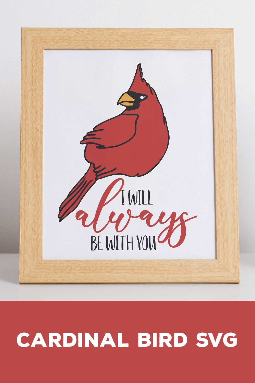 Picture of a cardinal bird with the words.
