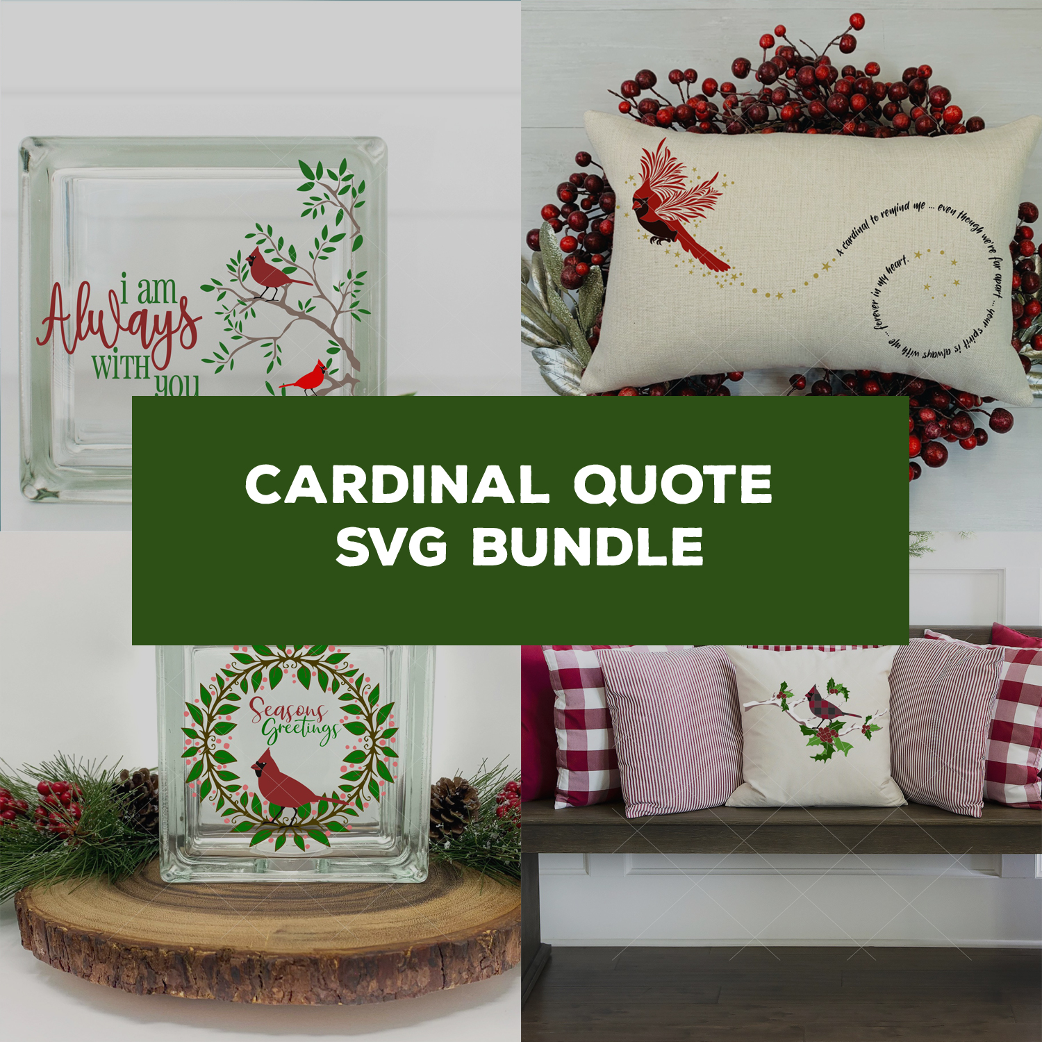Cardinal quote svg bundle.