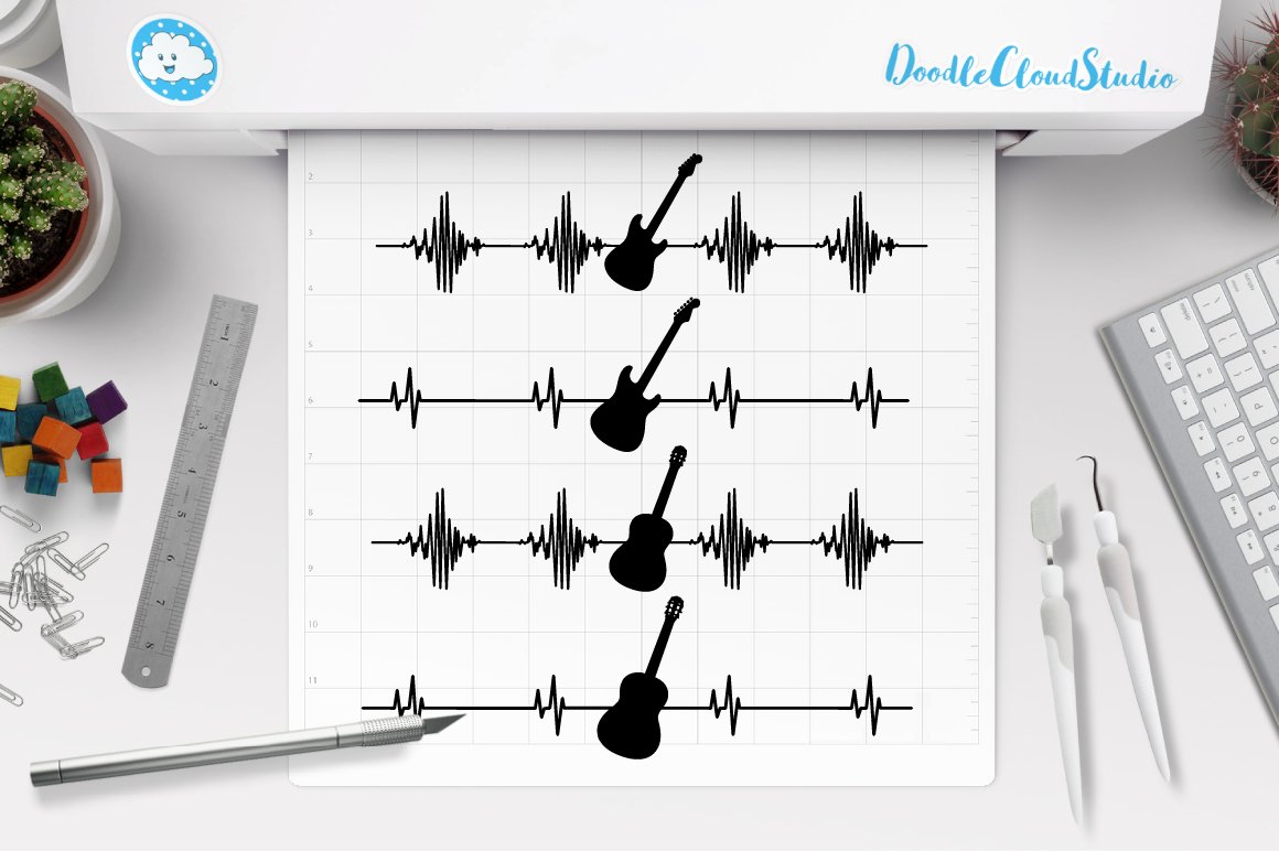 Cardio rhythm in a musical instrument.
