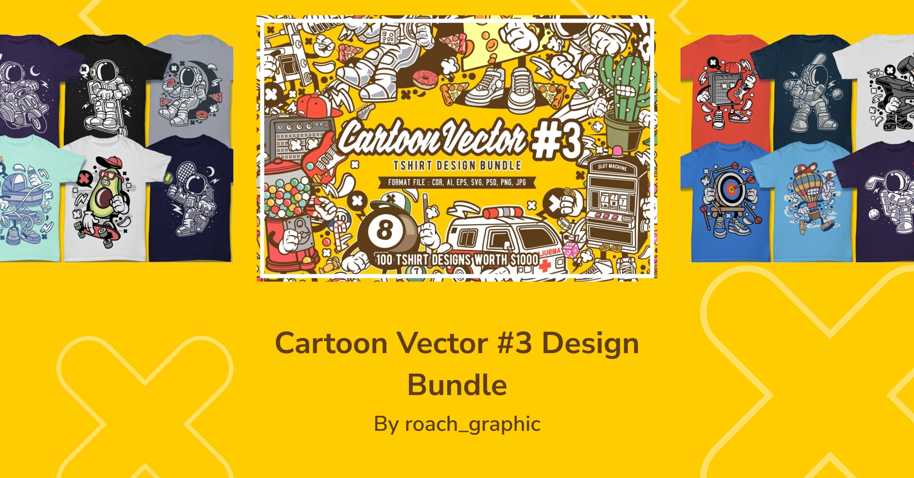 Cartoon Vector #3 Design Bundle facebook image.