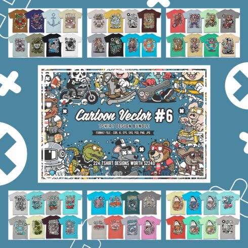 Cartoon Vector #6 Design Bundle cover image.