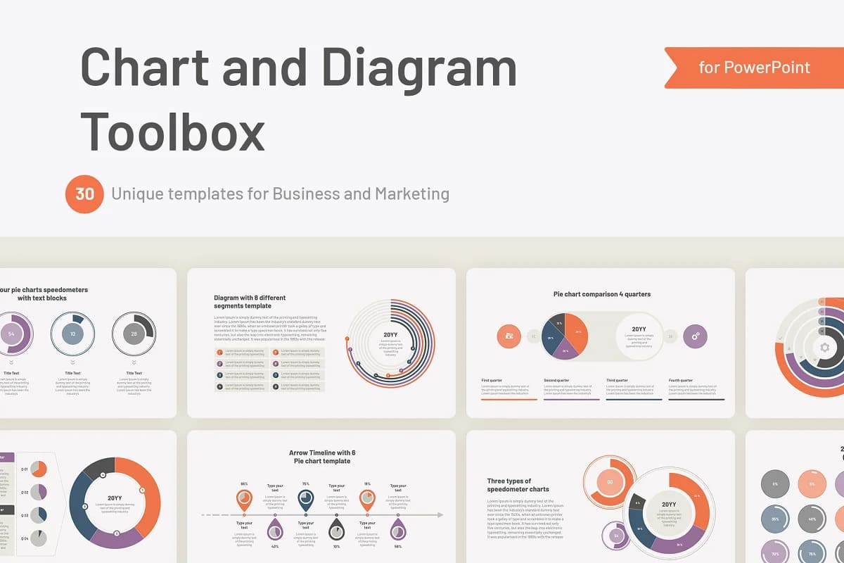 Chart and Diagram PowerPoint Toolbox facebook image.