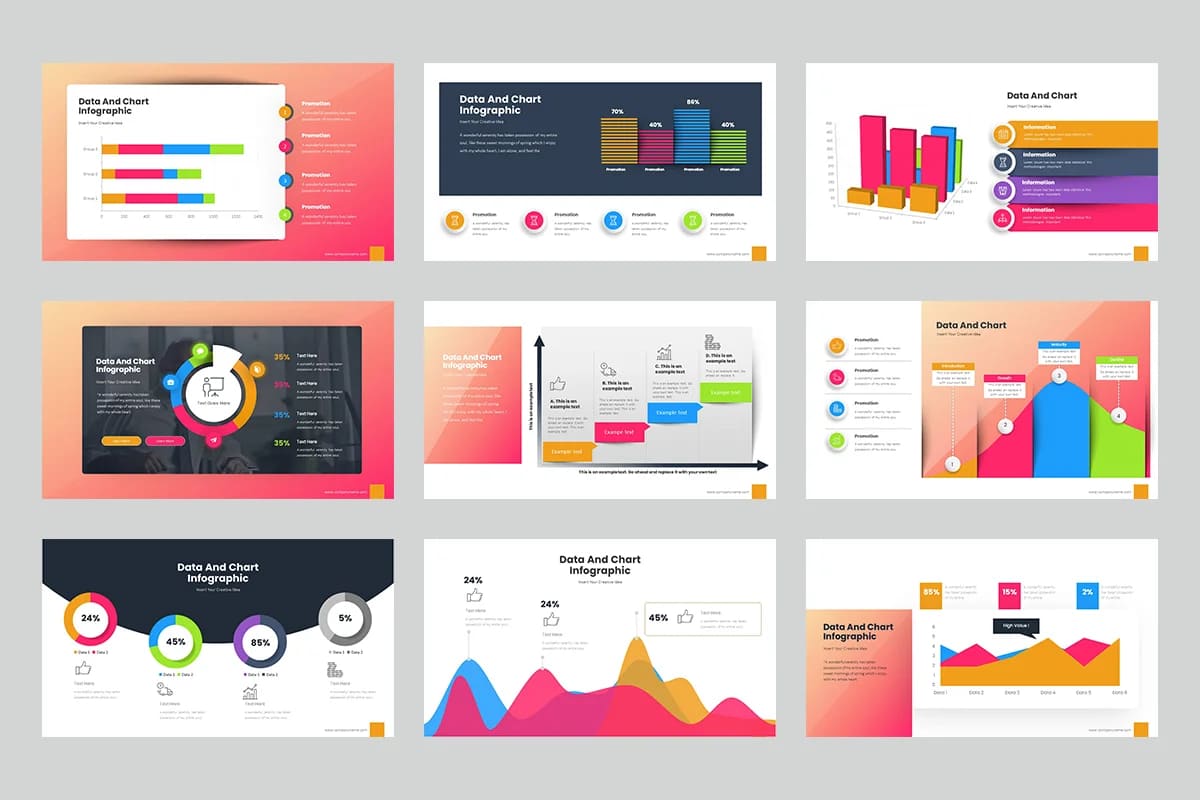 chart organization powerpoint pages.